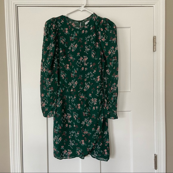 🌿|NWT| Reformation Juni Floral Long Sleeve Dress - Picture 12 of 16